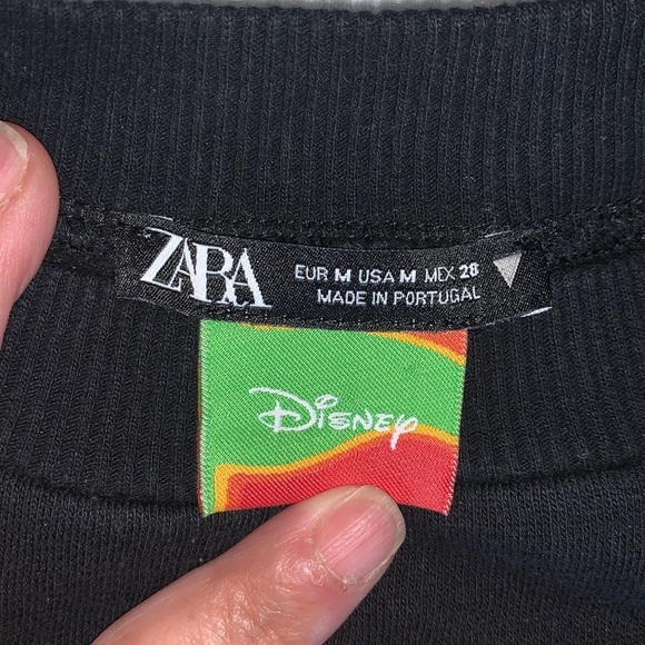 Gently Loved Zara Disney Mickey Rainbow Sweatshirt - Picture 3 of 5